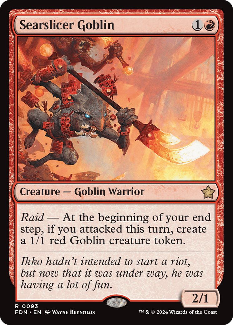Searslicer Goblin [Foundations] | Jomio and Rueliete's Cards and Comics