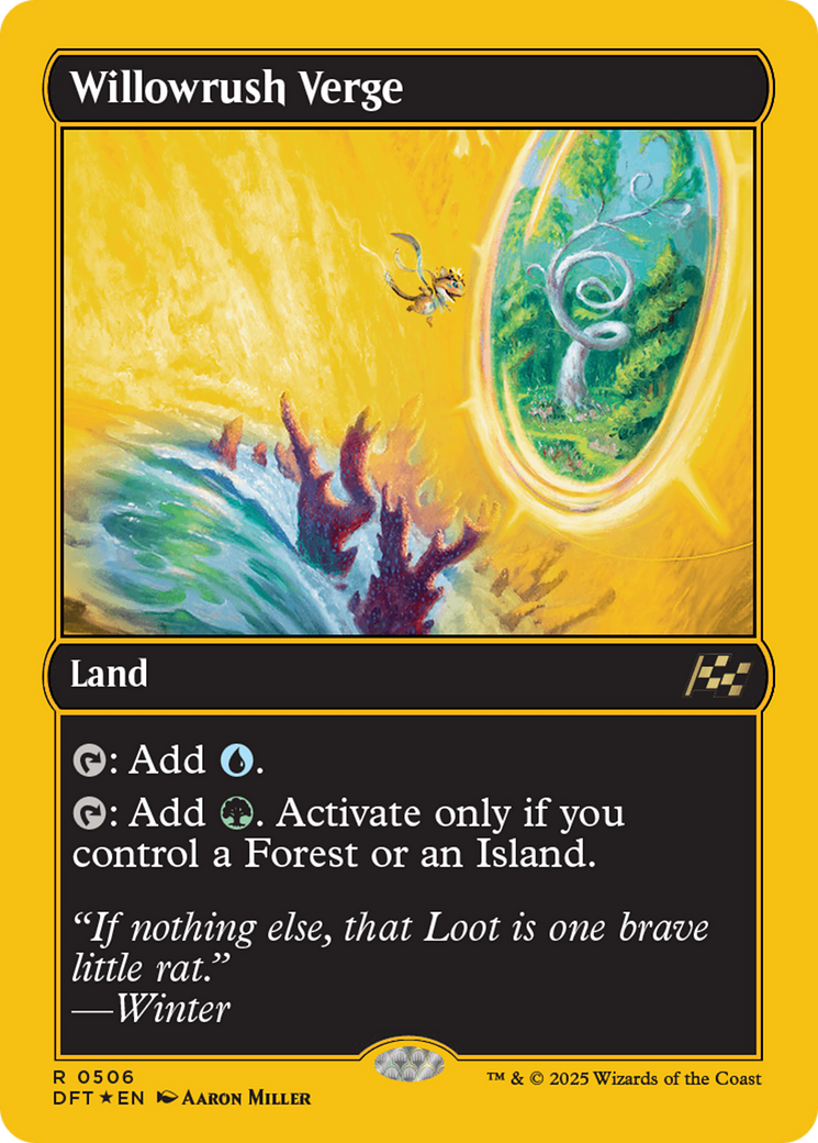 Willowrush Verge (First-Place Foil) [Aetherdrift] | Jomio and Rueliete's Cards and Comics