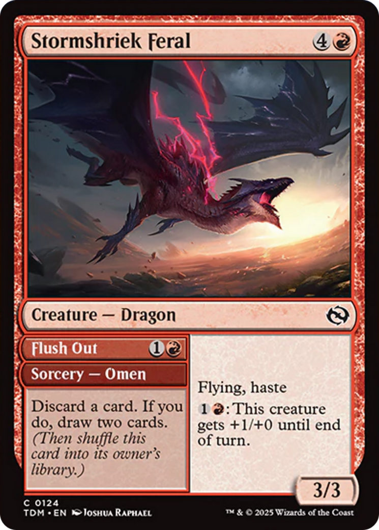 Stormshriek Feral [Tarkir: Dragonstorm] | Jomio and Rueliete's Cards and Comics