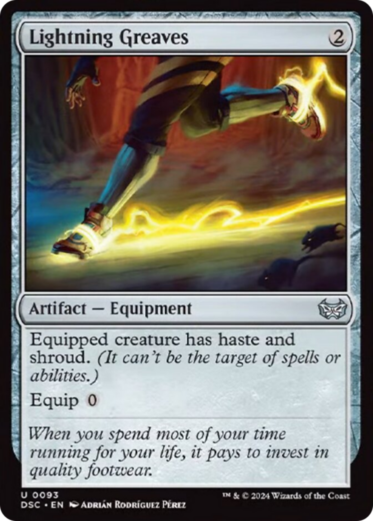 Lightning Greaves [Duskmourn: House of Horror Commander] | Jomio and Rueliete's Cards and Comics