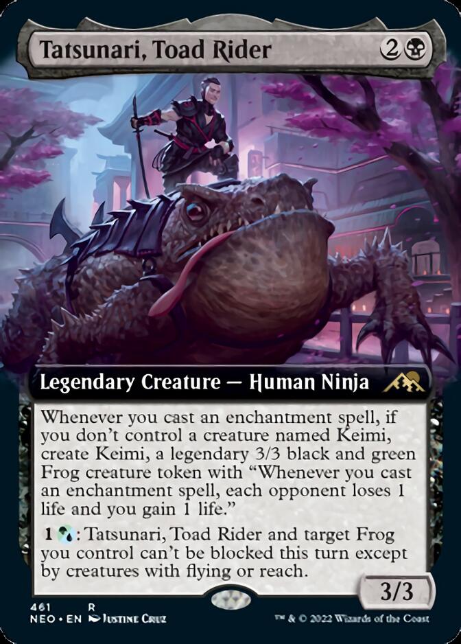 Tatsunari, Toad Rider (Extended Art) [Kamigawa: Neon Dynasty] | Jomio and Rueliete's Cards and Comics