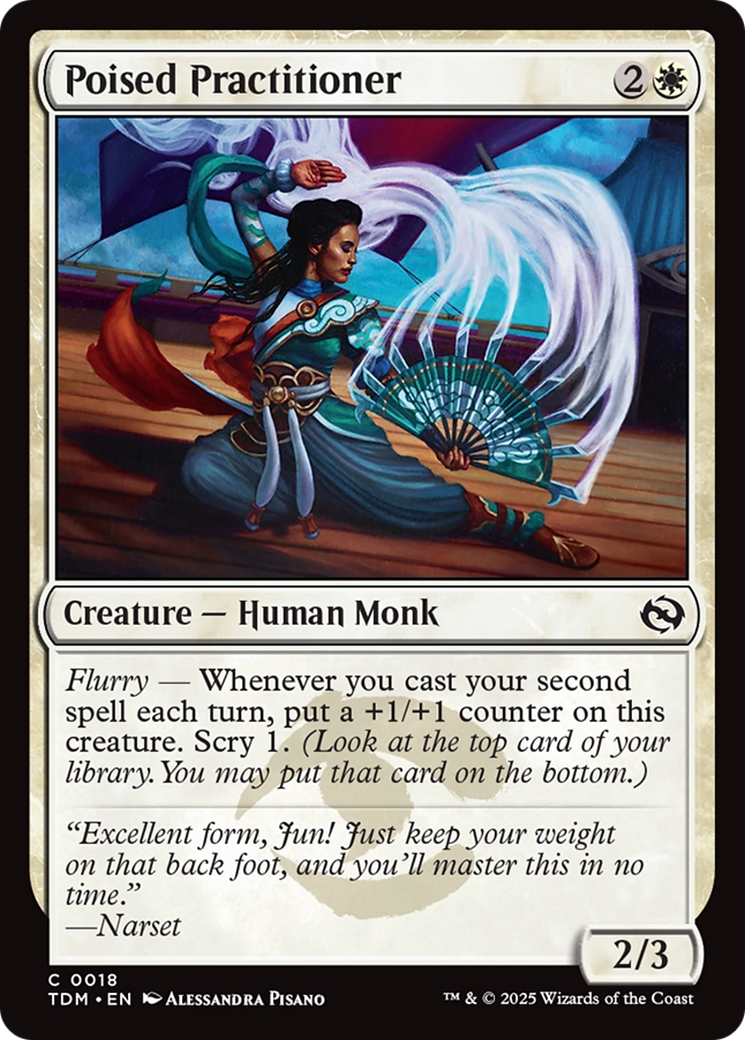 Poised Practitioner [Tarkir: Dragonstorm] | Jomio and Rueliete's Cards and Comics