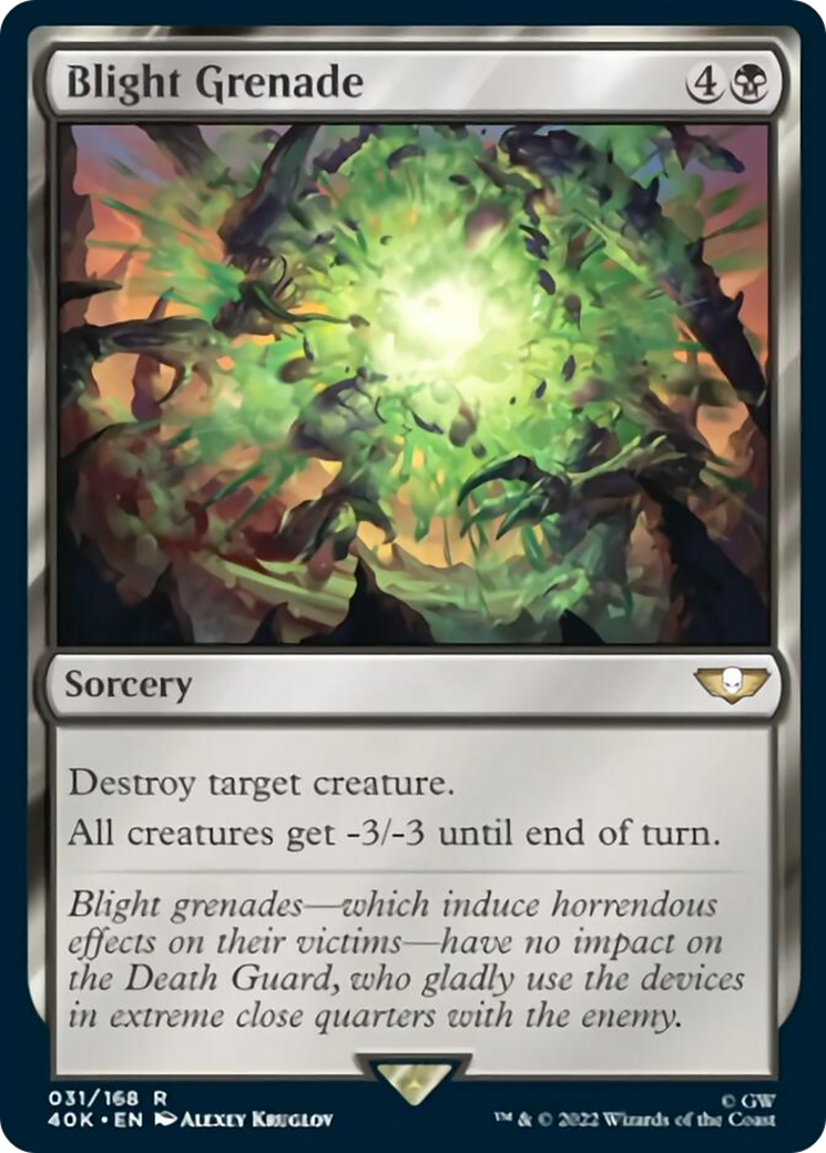 Blight Grenade [Warhammer 40,000] | Jomio and Rueliete's Cards and Comics