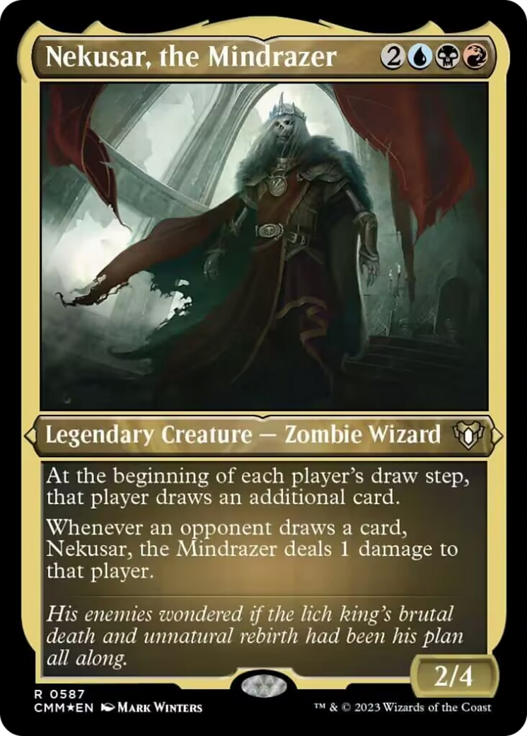 Nekusar, the Mindrazer (Foil Etched) [Commander Masters] | Jomio and Rueliete's Cards and Comics