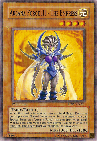Arcana Force III - The Empress [LODT-EN010] Common | Jomio and Rueliete's Cards and Comics