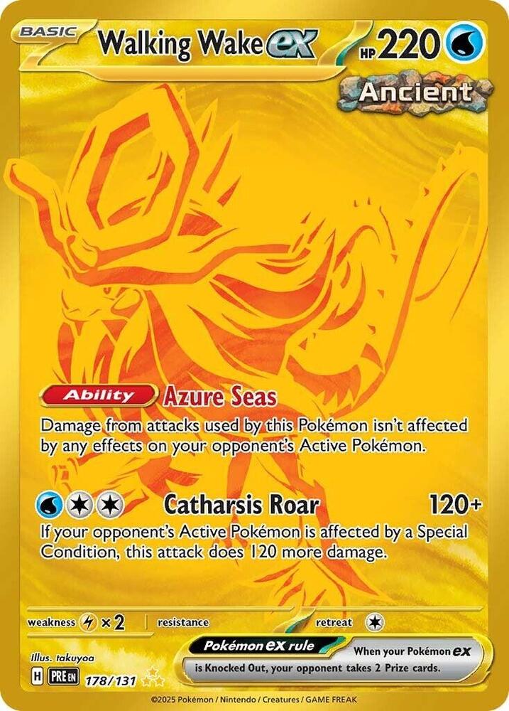 Walking Wake ex (178/131) [Scarlet & Violet: Prismatic Evolutions] | Jomio and Rueliete's Cards and Comics