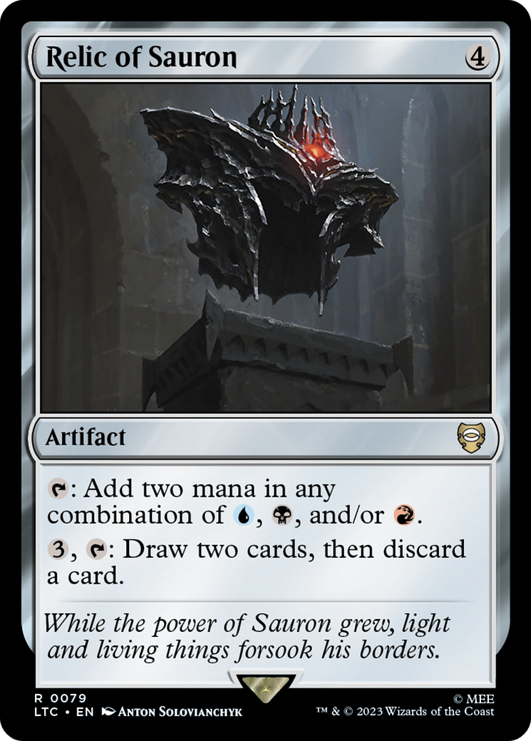 Relic of Sauron [The Lord of the Rings: Tales of Middle-Earth Commander] | Jomio and Rueliete's Cards and Comics