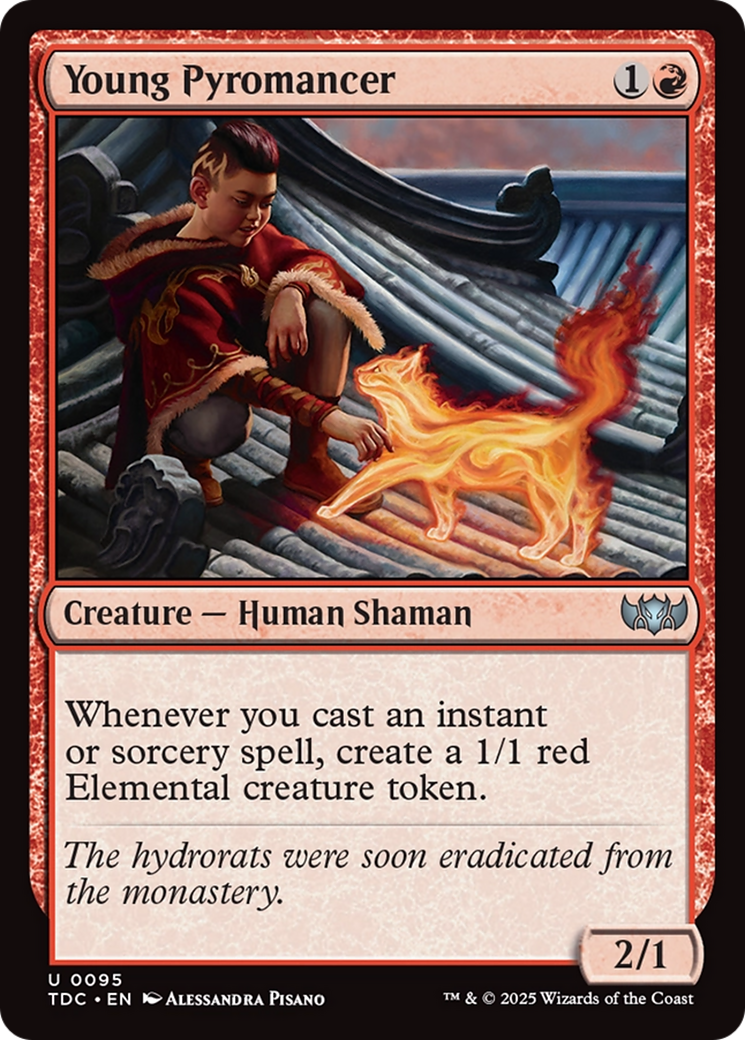 Young Pyromancer [Tarkir: Dragonstorm Commander] | Jomio and Rueliete's Cards and Comics