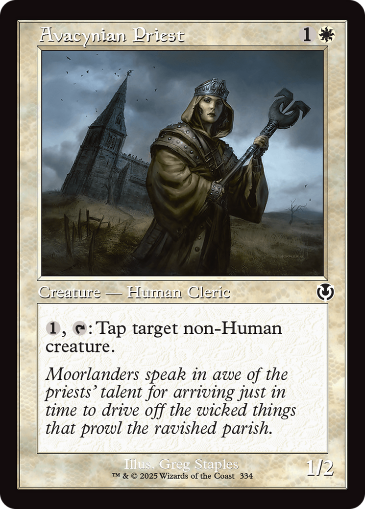 Avacynian Priest (Retro Frame) [Innistrad Remastered] | Jomio and Rueliete's Cards and Comics