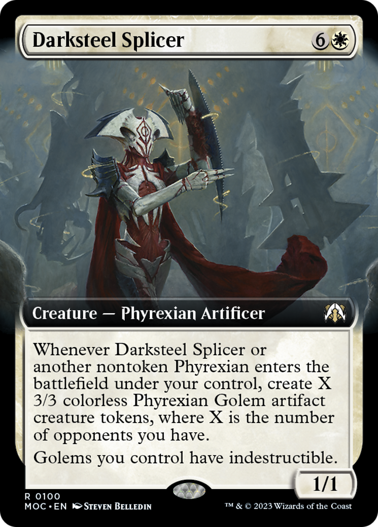 Darksteel Splicer (Extended Art) [March of the Machine Commander] | Jomio and Rueliete's Cards and Comics