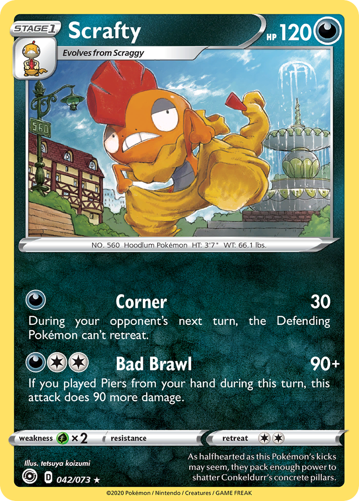 Scrafty (042/073) [Sword & Shield: Champion's Path] | Jomio and Rueliete's Cards and Comics