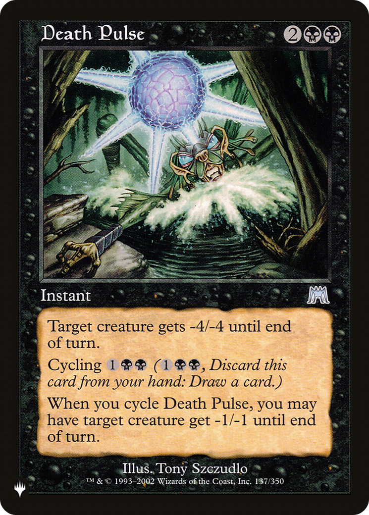 Death Pulse [The List] | Jomio and Rueliete's Cards and Comics