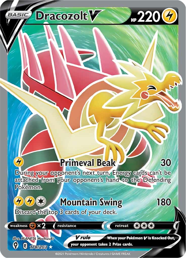 Dracozolt V (178/203) [Sword & Shield: Evolving Skies] | Jomio and Rueliete's Cards and Comics
