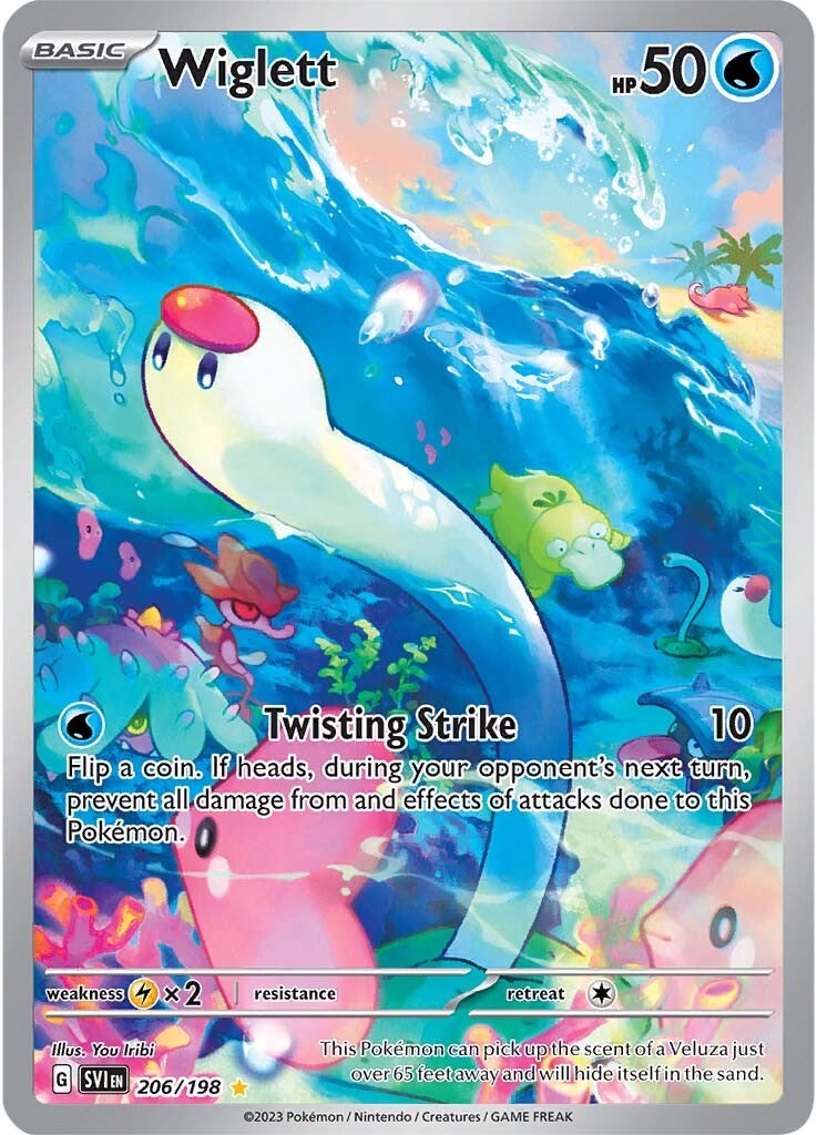 Wiglett (206/198) [Scarlet & Violet: Base Set] | Jomio and Rueliete's Cards and Comics