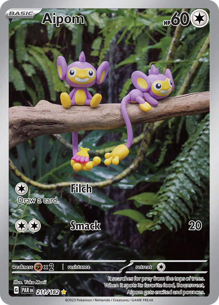 Aipom (211/182) [Scarlet & Violet: Paradox Rift] | Jomio and Rueliete's Cards and Comics