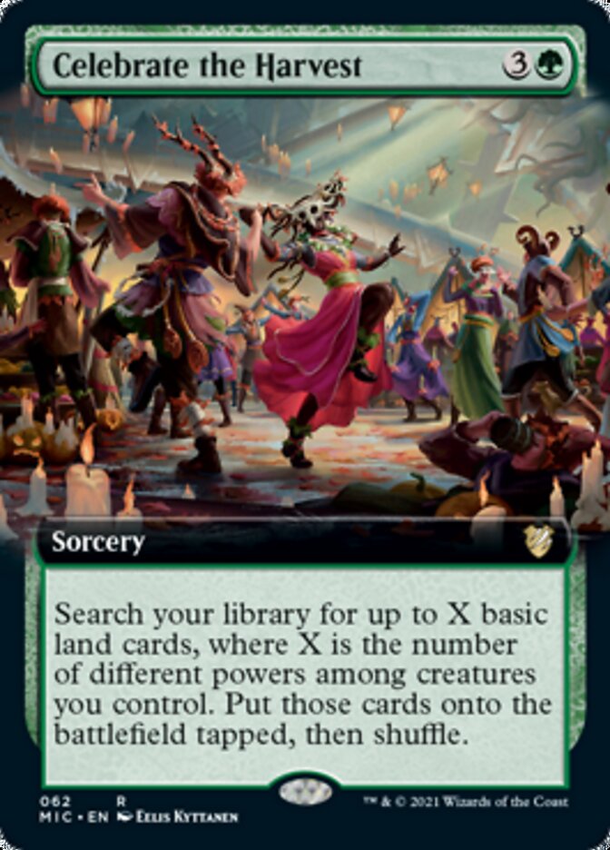 Celebrate the Harvest (Extended Art) [Innistrad: Midnight Hunt Commander] | Jomio and Rueliete's Cards and Comics