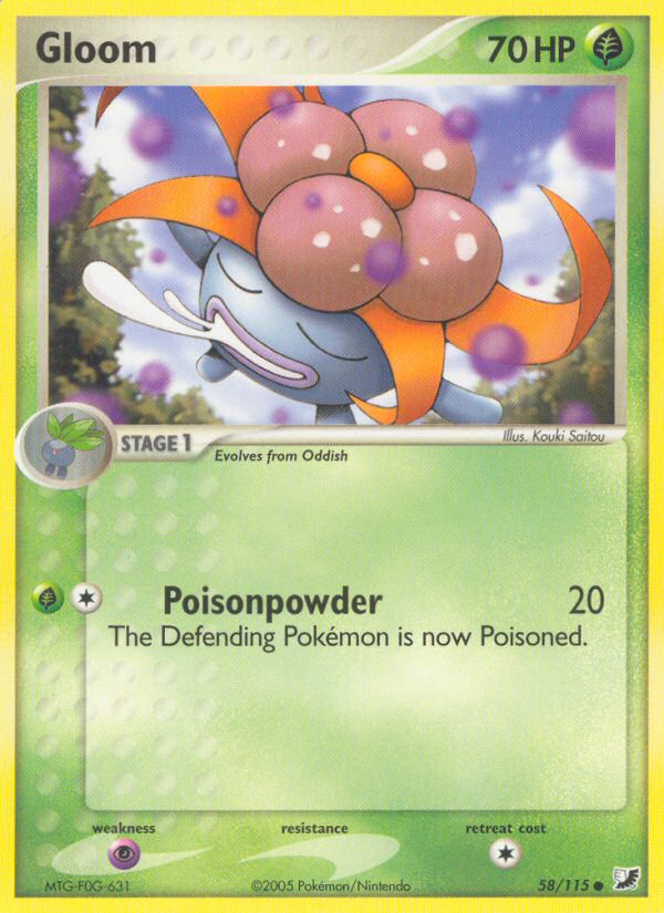Gloom (58/115) [EX: Unseen Forces] | Jomio and Rueliete's Cards and Comics