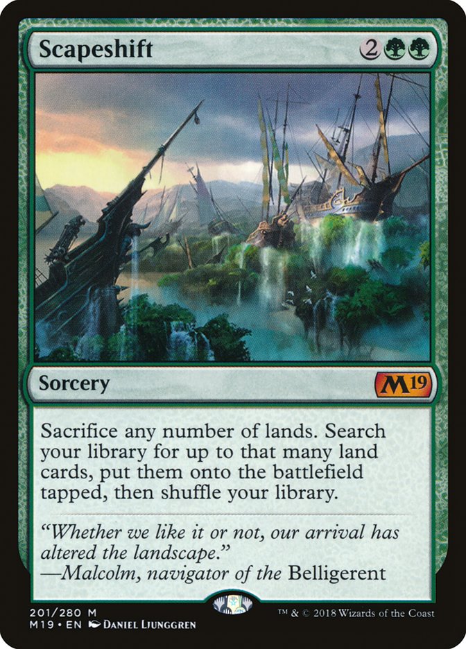 Scapeshift [Core Set 2019] | Jomio and Rueliete's Cards and Comics