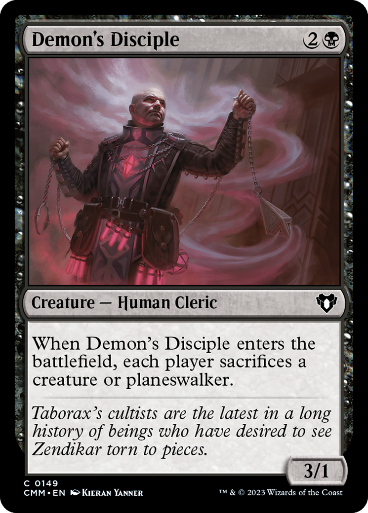Demon's Disciple [Commander Masters] | Jomio and Rueliete's Cards and Comics