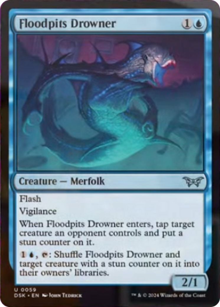 Floodpits Drowner [Duskmourn: House of Horror] | Jomio and Rueliete's Cards and Comics