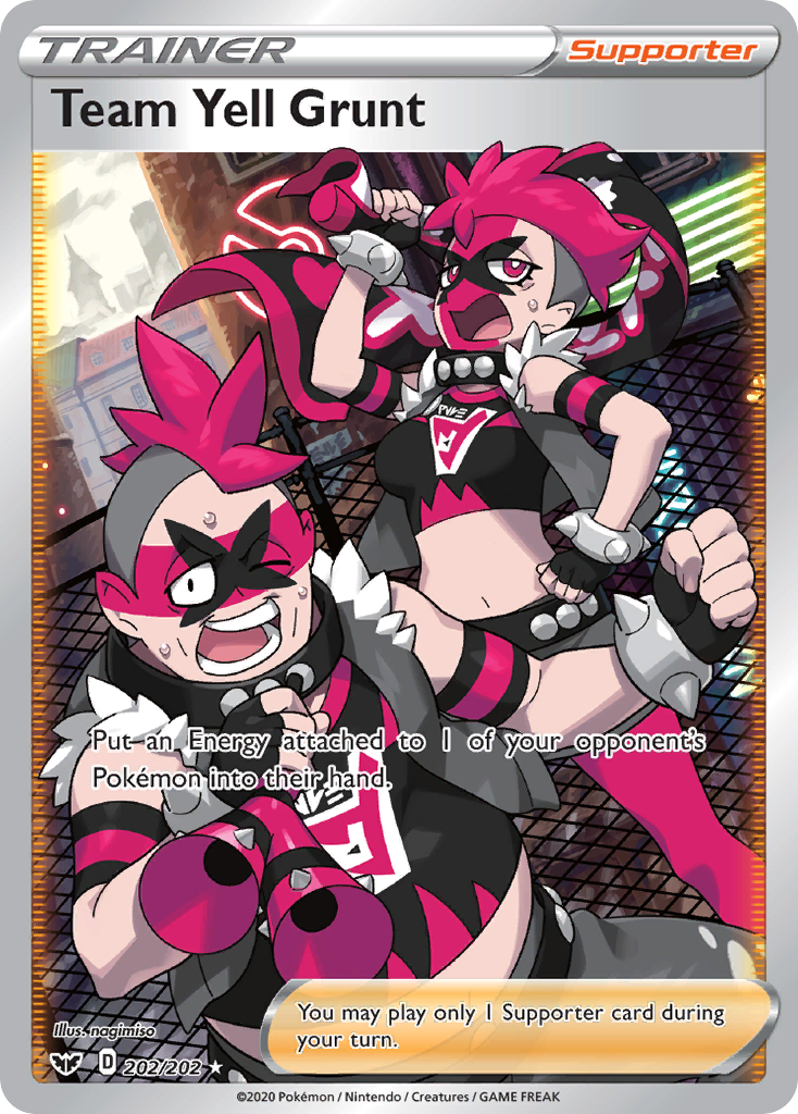 Team Yell Grunt (202/202) [Sword & Shield: Base Set] | Jomio and Rueliete's Cards and Comics
