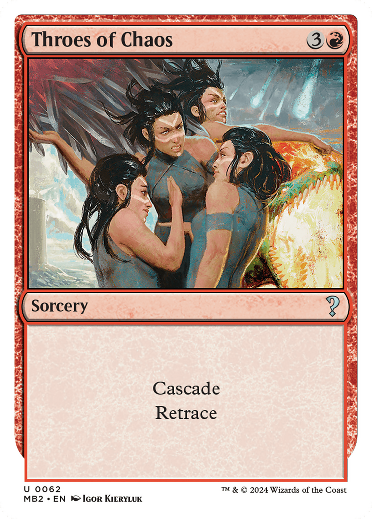 Throes of Chaos (White Border) [Mystery Booster 2] | Jomio and Rueliete's Cards and Comics