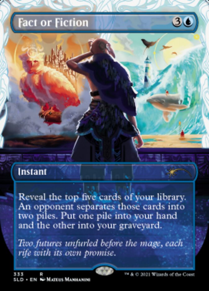 Fact or Fiction (Borderless) [Secret Lair Drop Series] | Jomio and Rueliete's Cards and Comics