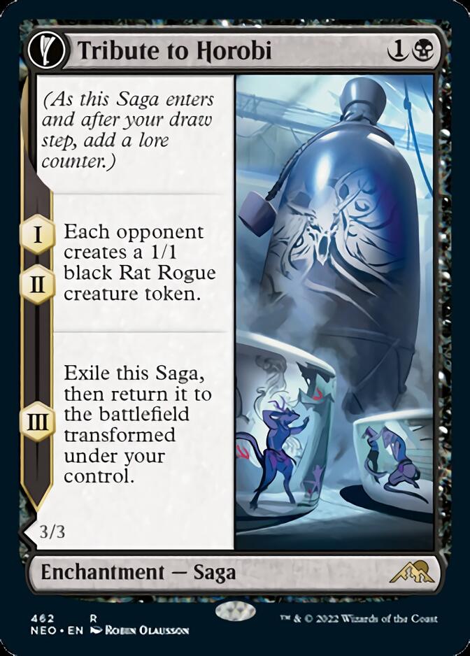 Tribute to Horobi // Echo of Death's Wail (Extended Art) [Kamigawa: Neon Dynasty] | Jomio and Rueliete's Cards and Comics