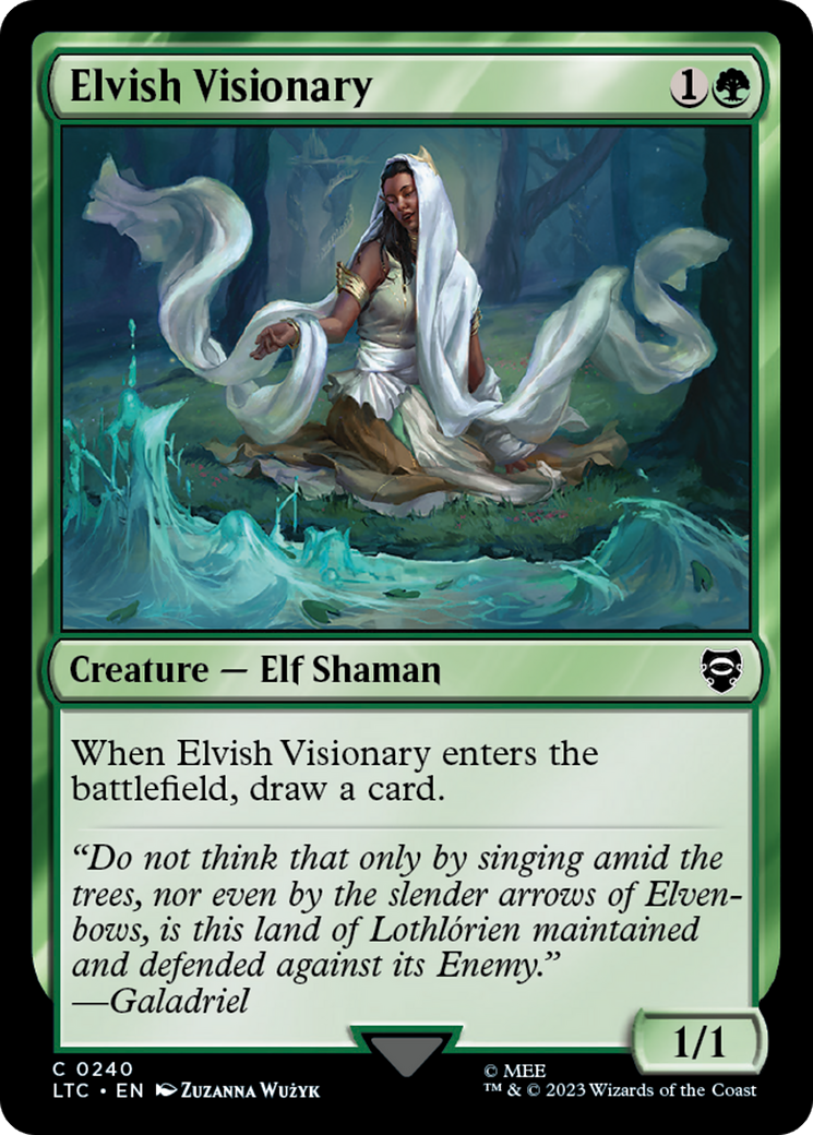 Elvish Visionary [The Lord of the Rings: Tales of Middle-Earth Commander] | Jomio and Rueliete's Cards and Comics