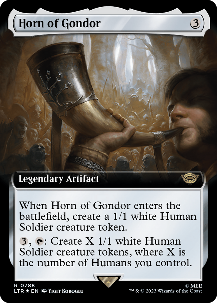 Horn of Gondor (Extended Art) (Surge Foil) [The Lord of the Rings: Tales of Middle-Earth] | Jomio and Rueliete's Cards and Comics