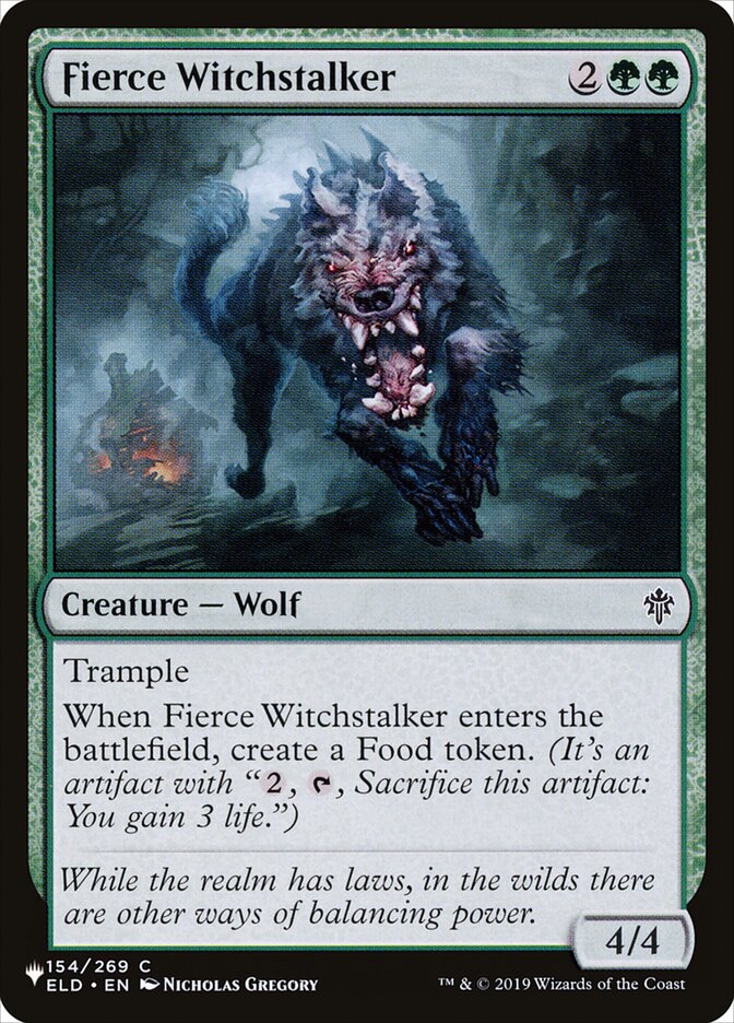 Fierce Witchstalker [The List] | Jomio and Rueliete's Cards and Comics