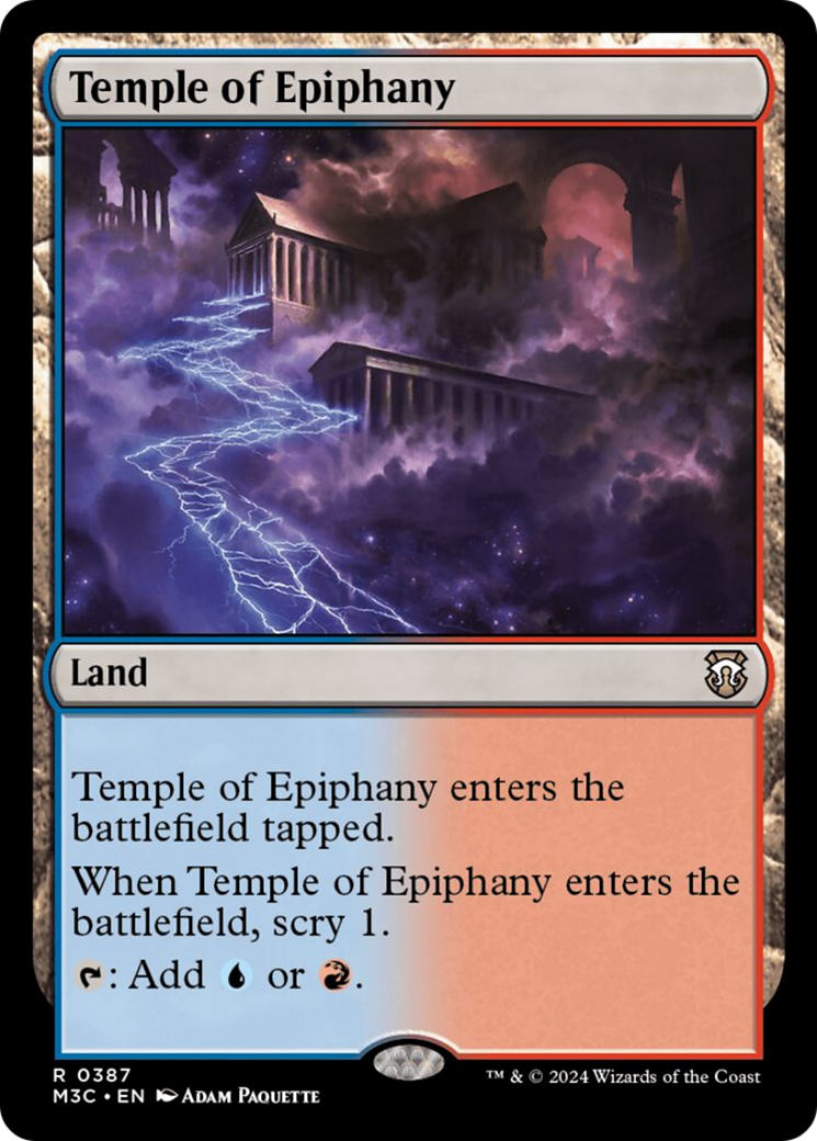 Temple of Epiphany (Ripple Foil) [Modern Horizons 3 Commander] | Jomio and Rueliete's Cards and Comics