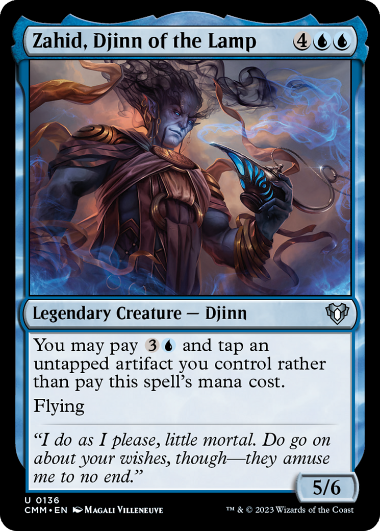Zahid, Djinn of the Lamp [Commander Masters] | Jomio and Rueliete's Cards and Comics