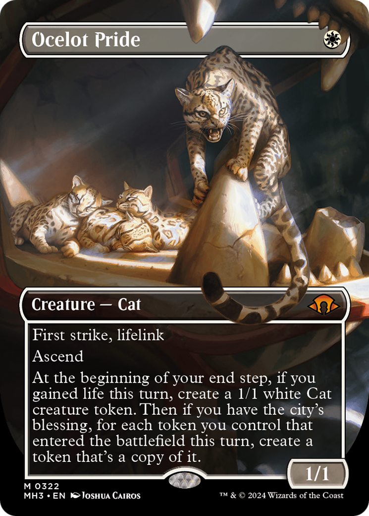 Ocelot Pride (Borderless) [Modern Horizons 3] | Jomio and Rueliete's Cards and Comics