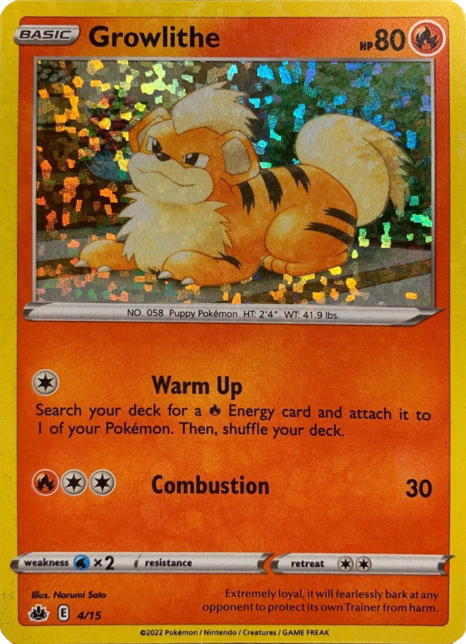 Growlithe (4/15) [McDonald's Promos: Match Battle] | Jomio and Rueliete's Cards and Comics