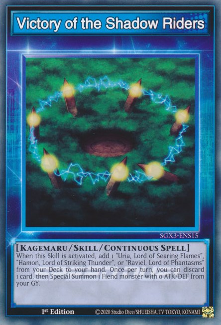 Victory of the Shadow Riders [SGX3-ENS15] Common | Jomio and Rueliete's Cards and Comics