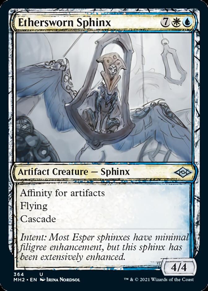 Ethersworn Sphinx (Sketch) [Modern Horizons 2] | Jomio and Rueliete's Cards and Comics