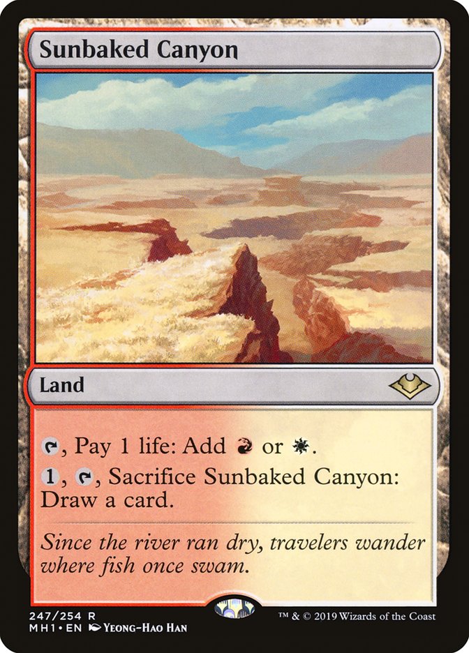 Sunbaked Canyon [Modern Horizons] | Jomio and Rueliete's Cards and Comics
