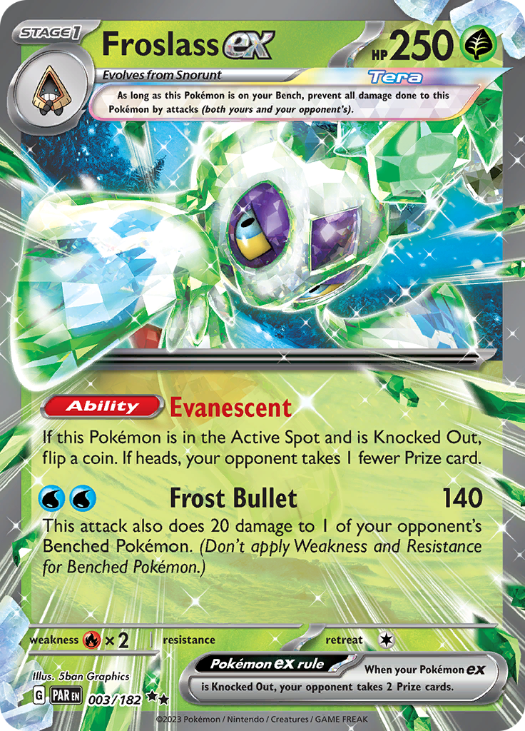 Froslass ex (003/182) [Scarlet & Violet: Paradox Rift] | Jomio and Rueliete's Cards and Comics