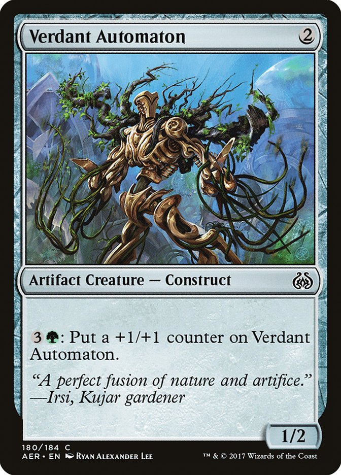 Verdant Automaton [Aether Revolt] | Jomio and Rueliete's Cards and Comics