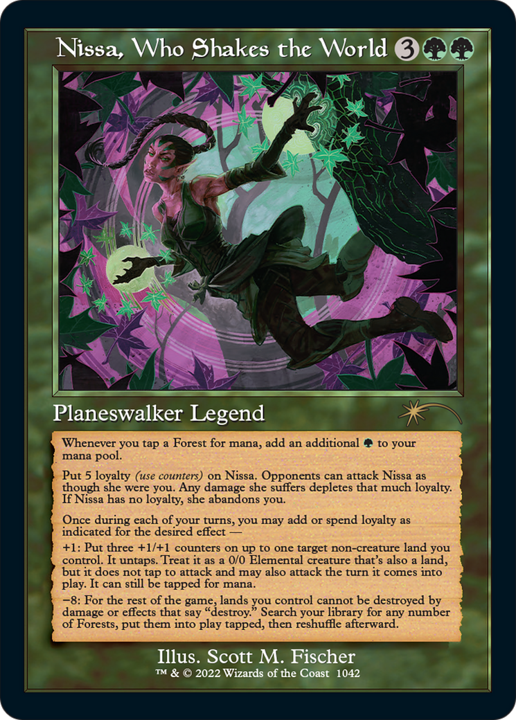 Nissa, Who Shakes the World (Retro) [Secret Lair Drop Series] | Jomio and Rueliete's Cards and Comics