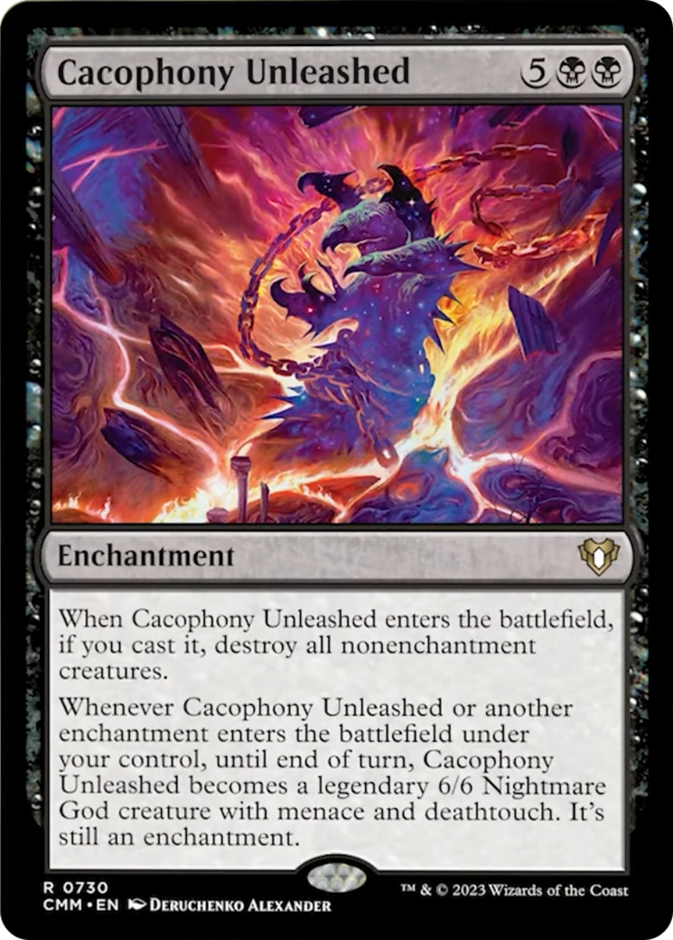 Cacophony Unleashed [Commander Masters] | Jomio and Rueliete's Cards and Comics