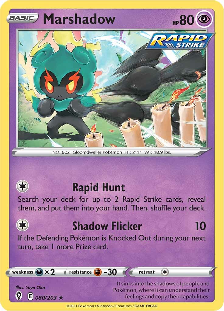 Marshadow (080/203) [Sword & Shield: Evolving Skies] | Jomio and Rueliete's Cards and Comics