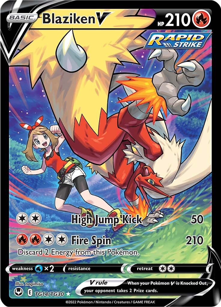 Blaziken V (TG14/TG30) [Sword & Shield: Silver Tempest] | Jomio and Rueliete's Cards and Comics