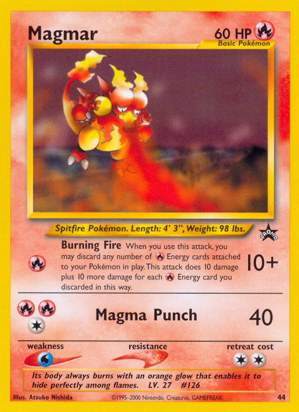 Magmar (44) [Wizards of the Coast: Black Star Promos] | Jomio and Rueliete's Cards and Comics