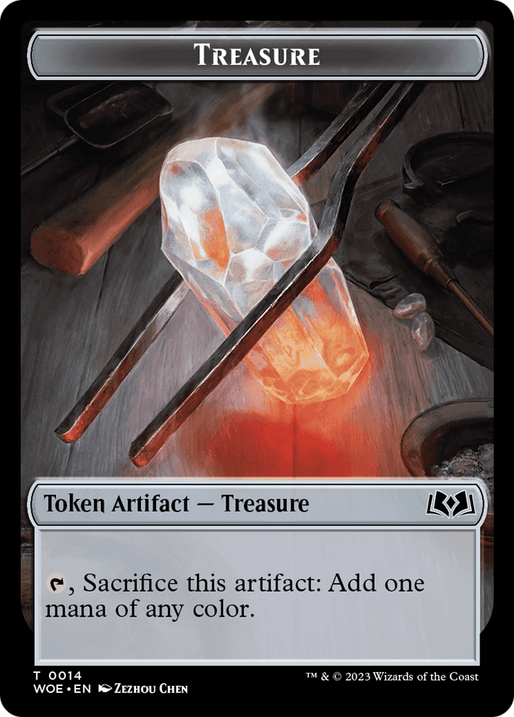 Treasure // Food (0013) Double-Sided Token [Wilds of Eldraine Tokens] | Jomio and Rueliete's Cards and Comics