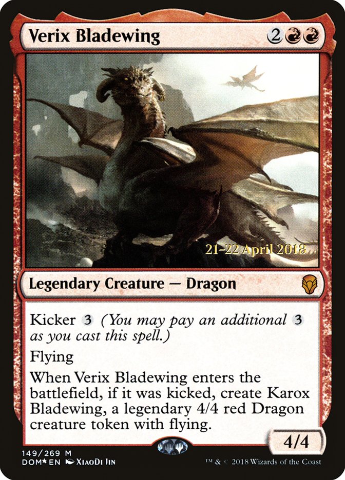 Verix Bladewing [Dominaria Prerelease Promos] | Jomio and Rueliete's Cards and Comics
