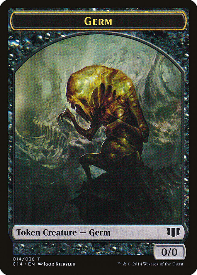 Stoneforged Blade // Germ Double-Sided Token [Commander 2014 Tokens] | Jomio and Rueliete's Cards and Comics