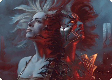 Thrill of Possibility Art Card [Phyrexia: All Will Be One Art Series] | Jomio and Rueliete's Cards and Comics