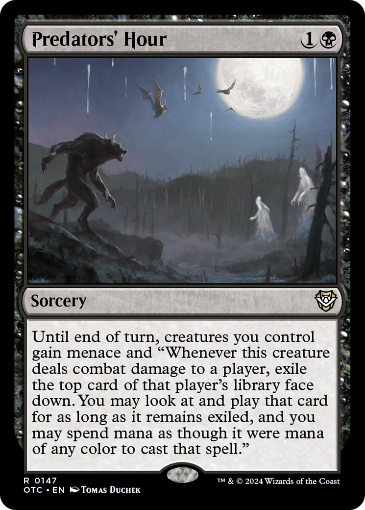 Predators' Hour [Outlaws of Thunder Junction Commander] | Jomio and Rueliete's Cards and Comics